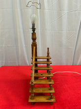 Load image into Gallery viewer, Wooden stairway lamp
