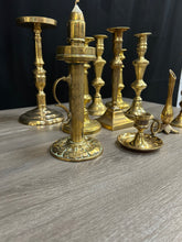 Load image into Gallery viewer, Brass Candle Holders
