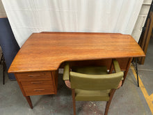 Load image into Gallery viewer, mid century modern teak boomerang desk &amp; chair

