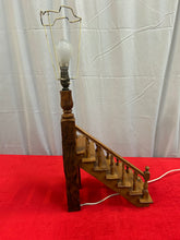 Load image into Gallery viewer, Wooden stairway lamp
