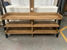 Load image into Gallery viewer, Dark Bronx oak effect tv ladder unit
