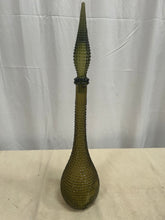 Load image into Gallery viewer, Vintage olive green empoli genie bottle
