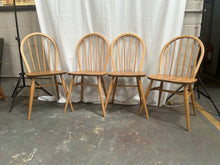 Load image into Gallery viewer, 4x Ercol dining table chairs
