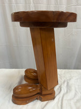 Load image into Gallery viewer, 1980's postmodern wooden side table
