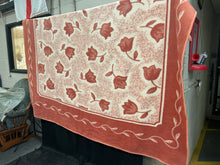 Load image into Gallery viewer, Pink &amp; White floral throw
