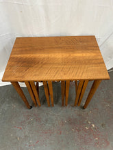 Load image into Gallery viewer, Mid-century vintage teak nest of tables
