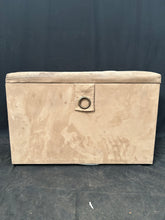Load image into Gallery viewer, Brown suede storage box
