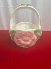 Load image into Gallery viewer, Vintage Hand Painted Pottery Basket
