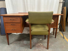 Load image into Gallery viewer, mid century modern teak boomerang desk &amp; chair
