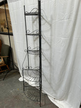Load image into Gallery viewer, 5 tier iron corner plant stand
