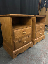 Load image into Gallery viewer, Pine Bedside Tables
