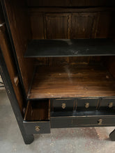 Load image into Gallery viewer, Chinese black lacquer marriage/wedding cabinet
