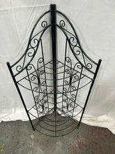 Load image into Gallery viewer, 3 tier iron corner plant stand
