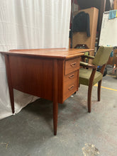 Load image into Gallery viewer, mid century modern teak boomerang desk &amp; chair
