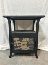 Load image into Gallery viewer, Black Chinoiserie side table
