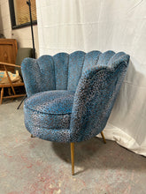 Load image into Gallery viewer, Abigail Ahern Reno Blue Leopard Print Chair
