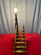 Load image into Gallery viewer, Wooden stairway lamp
