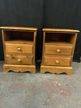 Load image into Gallery viewer, Pine Bedside Tables
