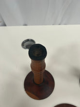 Load image into Gallery viewer, Wooden candle holders
