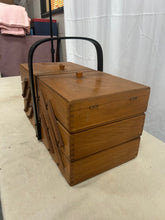 Load image into Gallery viewer, cantilever-style accordion sewing &amp; craft box
