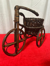 Load image into Gallery viewer, wicker tricycle plant pot
