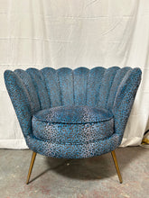 Load image into Gallery viewer, Abigail Ahern Reno Blue Leopard Print Chair
