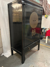 Load image into Gallery viewer, Chinese black lacquer marriage/wedding cabinet
