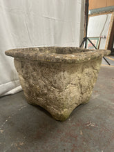 Load image into Gallery viewer, Medium stone plant pot
