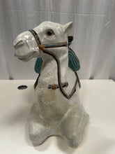 Load image into Gallery viewer, Vintage Regency Camel Plant Stand/Stool
