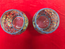 Load image into Gallery viewer, set of 11 handcrafted mosaic glass tealight/votive candle holders
