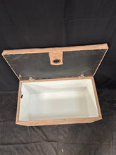 Load image into Gallery viewer, Brown suede storage box
