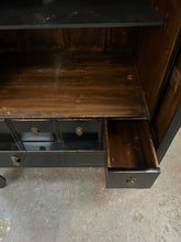 Load image into Gallery viewer, Chinese black lacquer marriage/wedding cabinet
