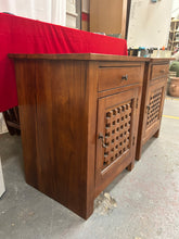 Load image into Gallery viewer, Ganga Latic Jali Sheesham wood bediside tables
