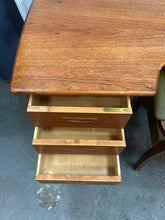 Load image into Gallery viewer, mid century modern teak boomerang desk &amp; chair
