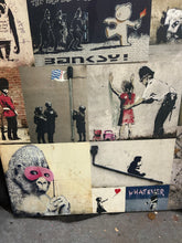 Load image into Gallery viewer, Canvas collage of banksy
