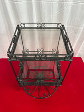 Load image into Gallery viewer, 2 tier glass top plant stand
