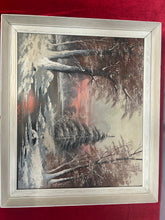 Load image into Gallery viewer, Winter landscape oil painting
