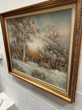 Load image into Gallery viewer, Winter forest painting
