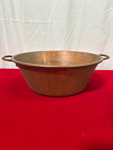 Load image into Gallery viewer, Antique brass jam/preserving cooking pot

