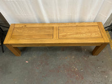 Load image into Gallery viewer, Solid oak hallway bench
